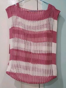 Pink Striped Top