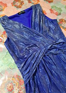 Blue Maxi Dress Party dres