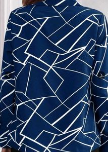 Geometric Print Blouse