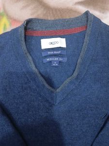 Blue V-Neck Sweater