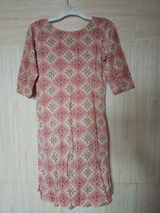 Peach Kurti For Women
