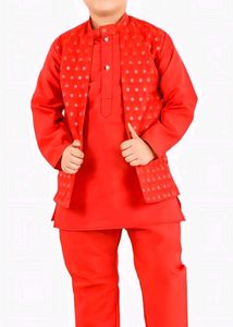Premium Embroidery And Beads Kurta Set For Kids