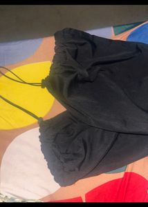 Black Strings Parachute Pant Urbanic