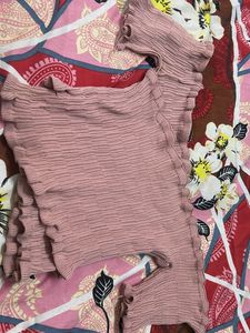 Pink Ruffled Top