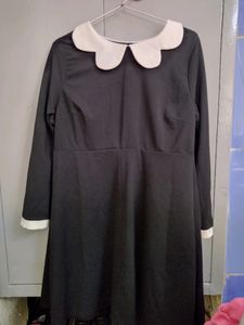 Shein Black Knee Length Dress - Pluss Size XXL