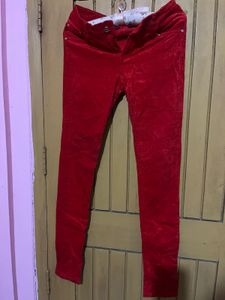 Bright Red Skinny Jeans