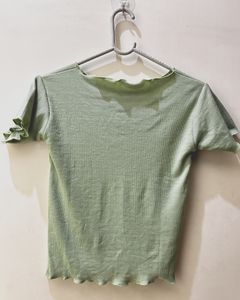Pistachio Green Colour Top From Sarojini Nagar