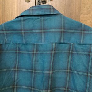 Louis Philippe Green Check Shirt