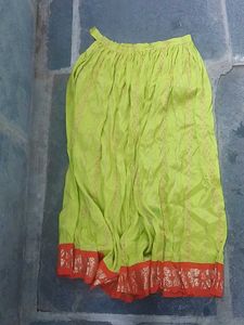 Green Ethnic Skirt