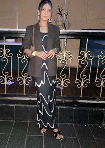 Chic Black &amp; White Dress