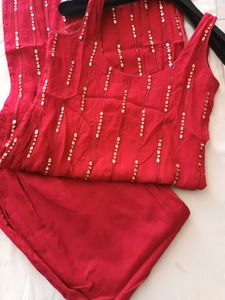 Pretty Maroon Red Suit