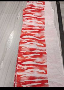 Red &amp; White Kurti Set