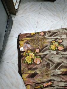 Floral Print Sari Fabric