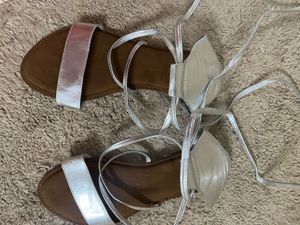 silver sandels