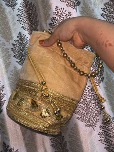 Golden Potli Bag