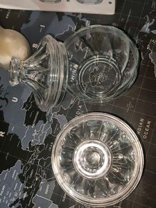 Glass Jar Set Of 2
