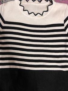 Striped Knit Top