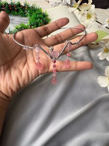 Pink Stone Choker Necklace
