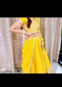 Yellow 🟡 Colour Beautiful Lahenga For ❤️