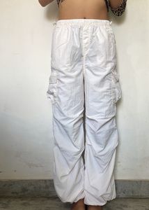 H&amp;M  Parachute Pants With Adjustable  Waist