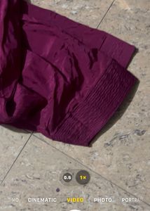 Maroon Embroidered Kurta Set