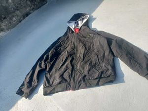 Black And Red Colour Reversible Jacket