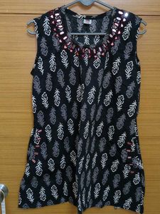 Printed Sleeveless Top