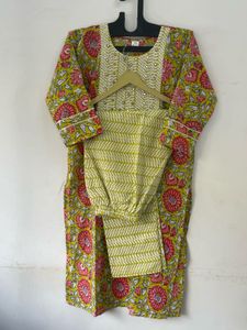 Floral Print Kurta