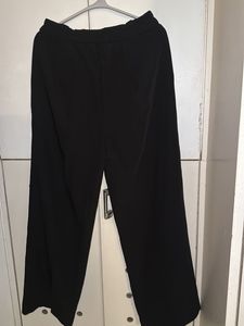 Wide Leg Black Trousers