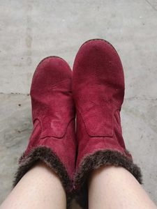 Beautiful Burgundy Boots For Women