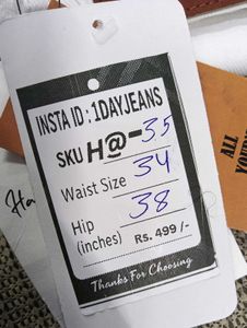 H@35 Size-34 (Sale) Latest Ladies high waist Jeans
