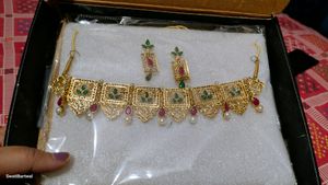 Zaveri Pearls Nacklace With Earrings