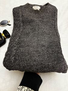 Classic Grey Knit Sweater