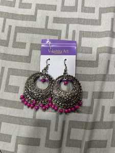 Iodise Earrings Blue And Pink Colour