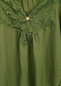 Long Sleeved Lace Patchwork Top
