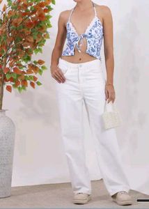 Floral Halter Crop Top