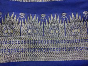 Regal Violet Silk Sari