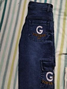 Cargo Denim Jeans