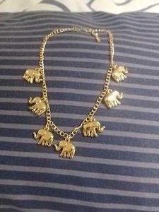 Lovely Neck Piece With Elephant