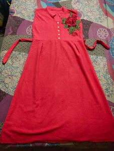 Pretty Cut Sleeves Party Wear Dress