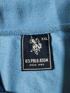 USPA Blue Polo Shirt - Size XXL