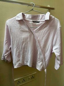 lavender wrap up top