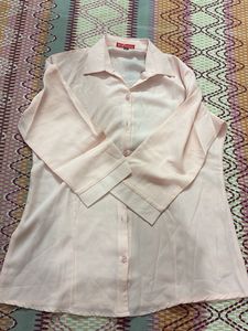Peach Button-Down Shirt