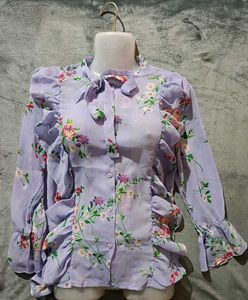 Floral Ruffle Blouse