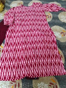 Suit Set Red &amp; Pink  Kurti with Leggings