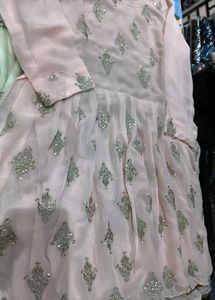 Elegant Pink Embroidered Anarkali Suit