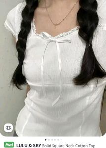 WHITE COQUETTE TOP🎀