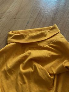 Cute Sleeve Turtle Neck Cotton Top/tshirt