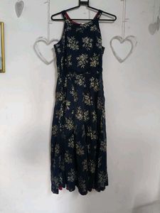 Floral Halter Midi Dress