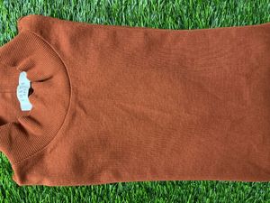 Rust Colour High Neck Top
